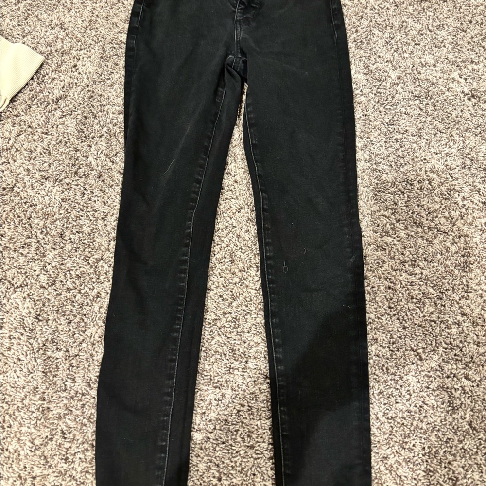American Eagle Outfitters Black Skinny Jeans with Stretch
